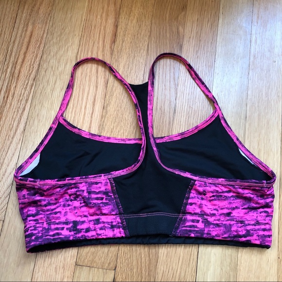 Pink and Black Patterned C9 Sports Bra - Picture 2 of 4